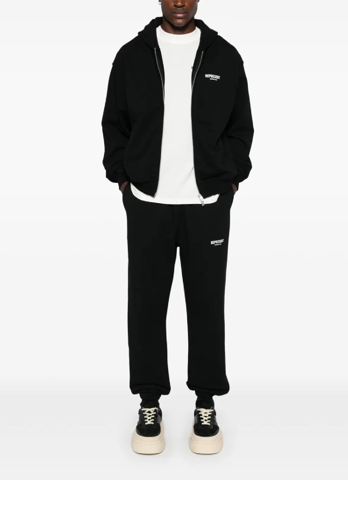 パーカー・フーディ REPRESENT SS25 SWEATSHIRT WITH LOGO (OCM41122 001) Represent cotton sweatshirt Represent Owners Club Zip Hoodie
